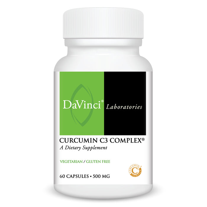 DaVinci Labs Curcumin C3 Complex, 60 capsules, front of bottle