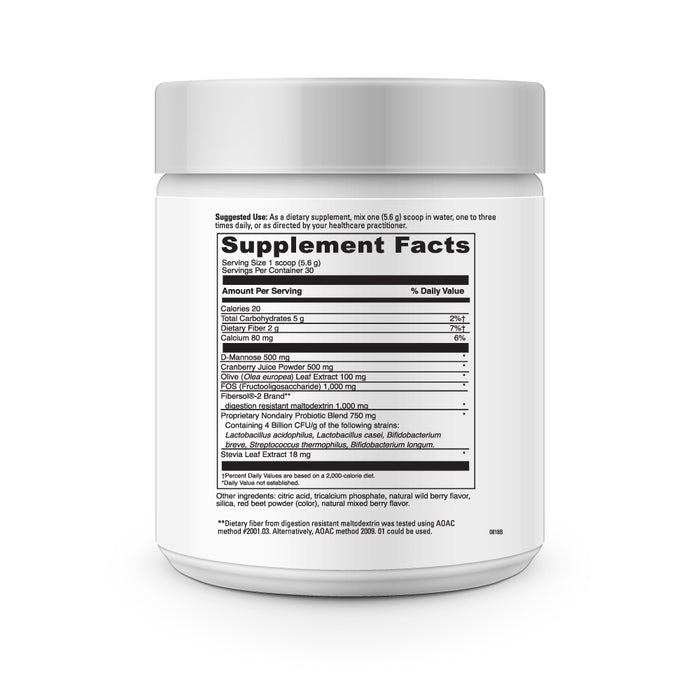 DaVinci Labs D-Mannose Complex 5.95 oz supplement facts label