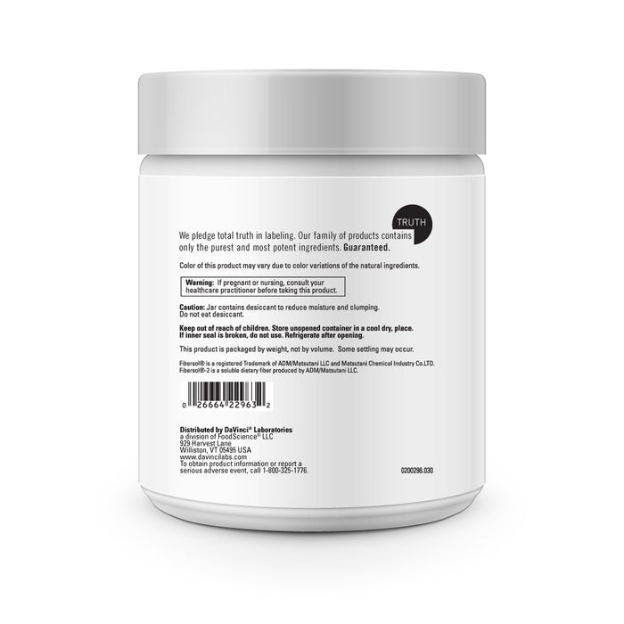 DaVinci Labs D-Mannose Complex 5.95 oz warnings label