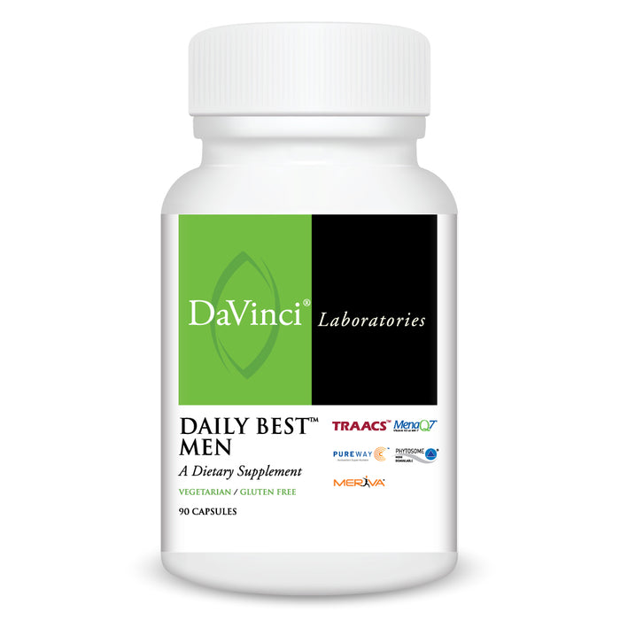 DaVinci Labs Daily Best Men, 90 capsules, front of bottle