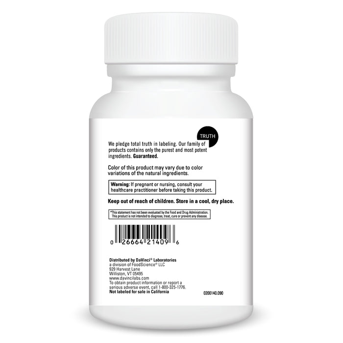 DaVinci Labs DaVinci Poten-C 90 tablets warnings label