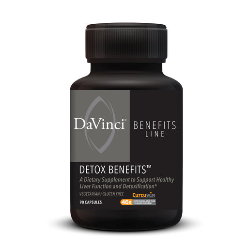 DaVinci Labs Detox Benefits, 90 capsules, front of bottle