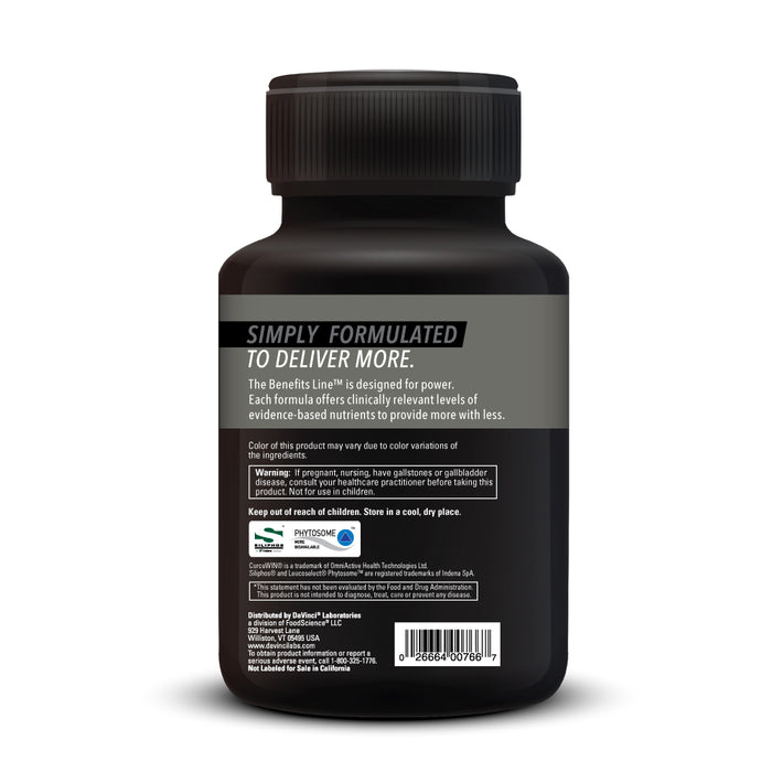 DaVinci Labs Detox Benefits 90 capsules warnings label