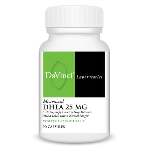 DaVinci Labs DHEA 25 mg, 90 veg capsules, front of bottle