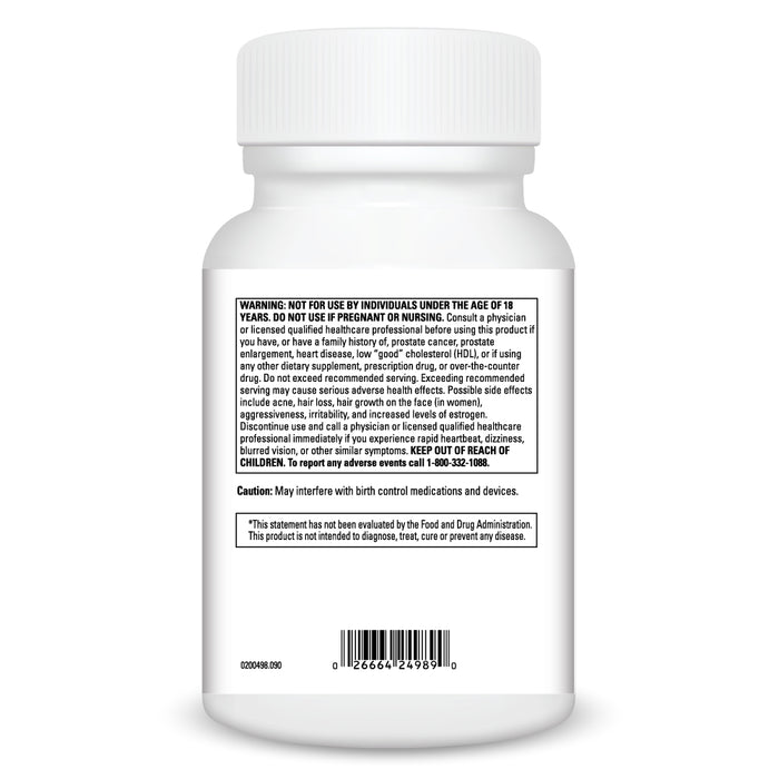 DaVinci Labs DHEA 25 mg 90 veg capsules warnings label