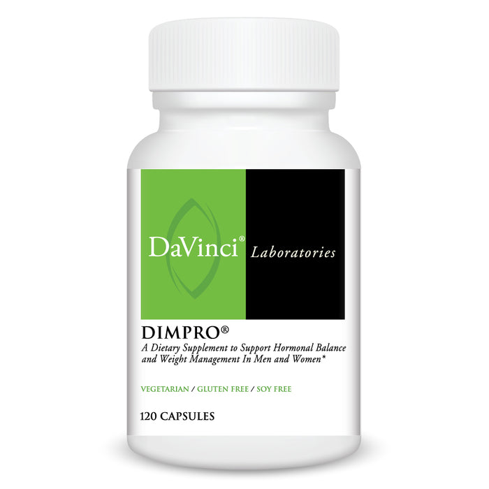 DaVinci Labs DIMPro, 120 capsules, front of bottle