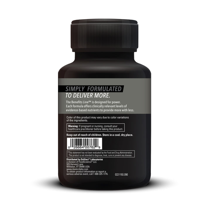 DaVinci Labs Enzyme Benefits 90 capsules warnings label