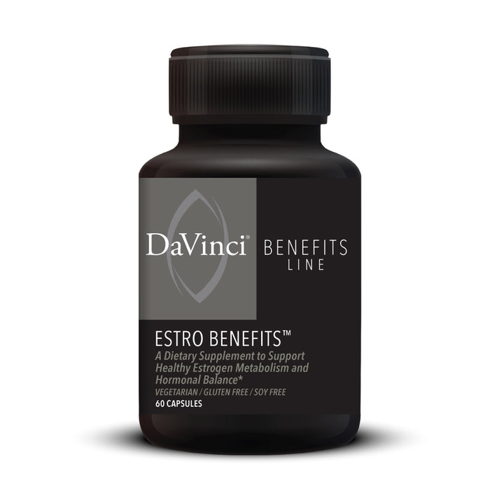 DaVinci Labs Estro Benefits, 60 capsules, front of bottle