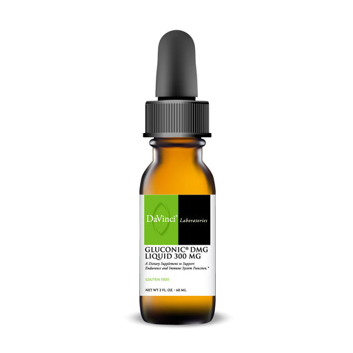 DaVinci Labs Gluconic DMG Liquid 300 mg, 2 fl oz, front of bottle