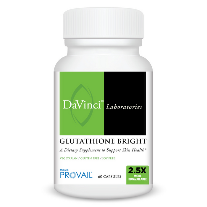 DaVinci Labs Glutathione Bright, 60 capsules, front of bottle