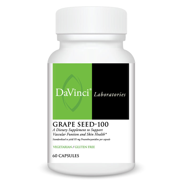 DaVinci Labs Grape Seed-100, 60 capsules, front of bottle
