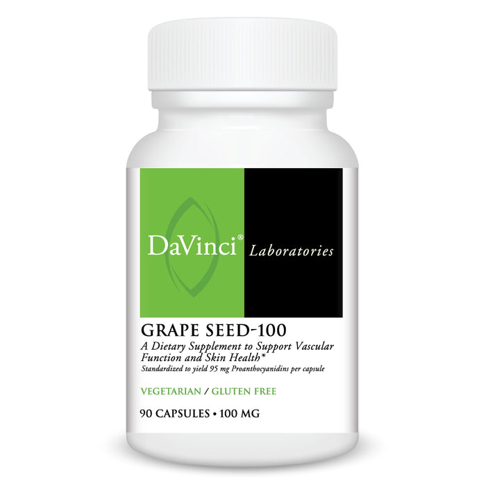 DaVinci Labs Grape Seed-100, 90 capsules, front of bottle