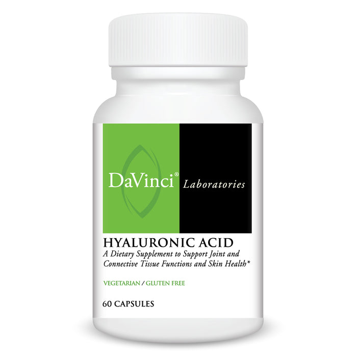 DaVinci Labs Hyaluronic Acid, 60 capsules, front of bottle