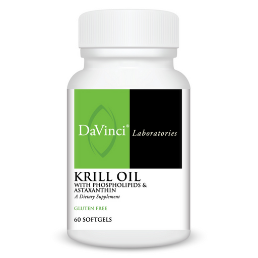 DaVinci Labs Krill Oil, 60 softgels, front of bottle