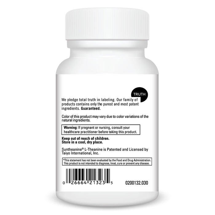 DaVinci Labs L-Theanine 200 mg 30 capsules warnings label