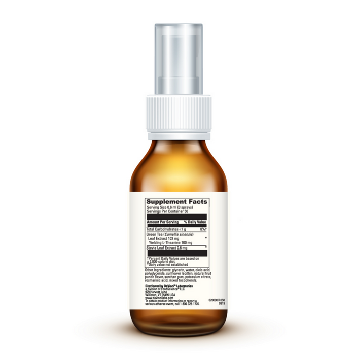 DaVinci Labs Liposomal L-Theanine 1 fl oz supplement facts label