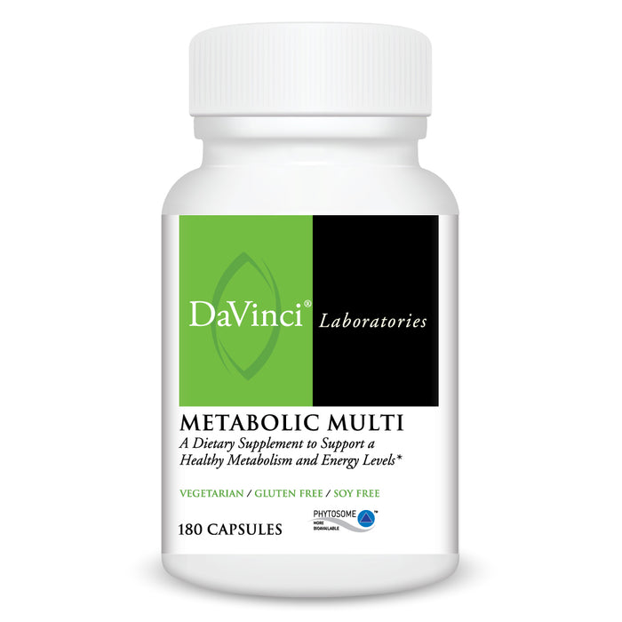 DaVinci Labs Metabolic Multi, 180 capsules, front of bottle