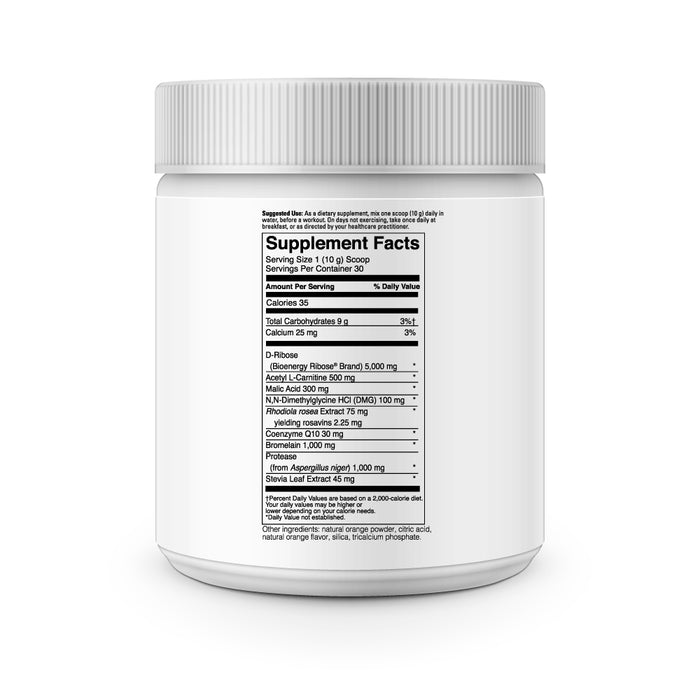 DaVinci Labs Mito Fuel 10.58 oz supplement facts label