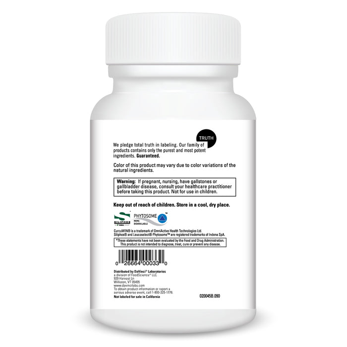 DaVinci Labs Multiphase Detox 90 capsules warnings label