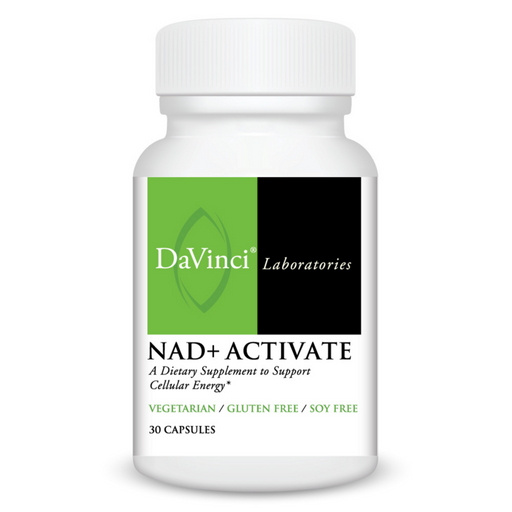 DaVinci Labs NAD+ Activate, 30 capsules, front of bottle