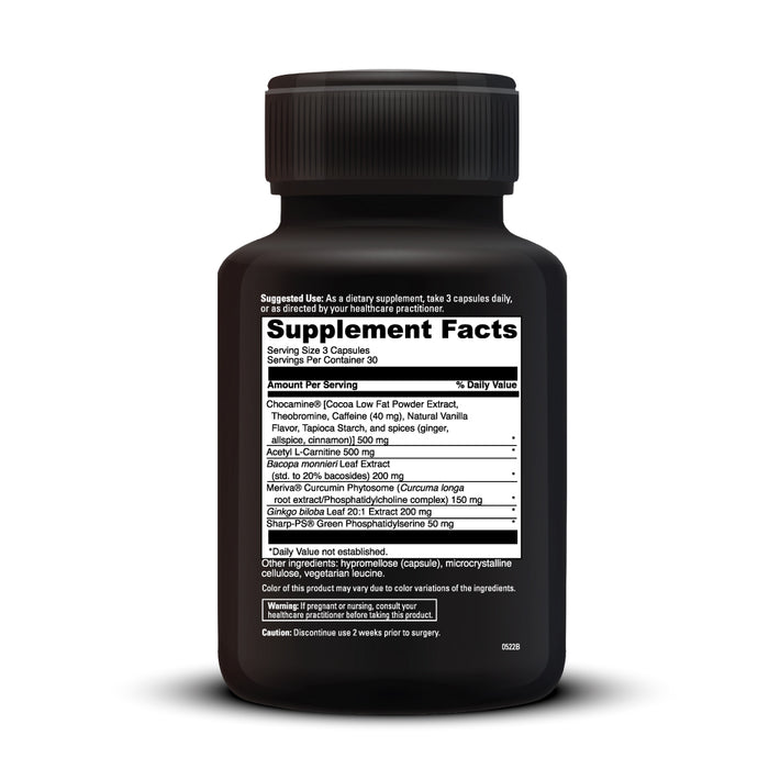 DaVinci Labs Neuro Benefits 90 capsules supplement facts label