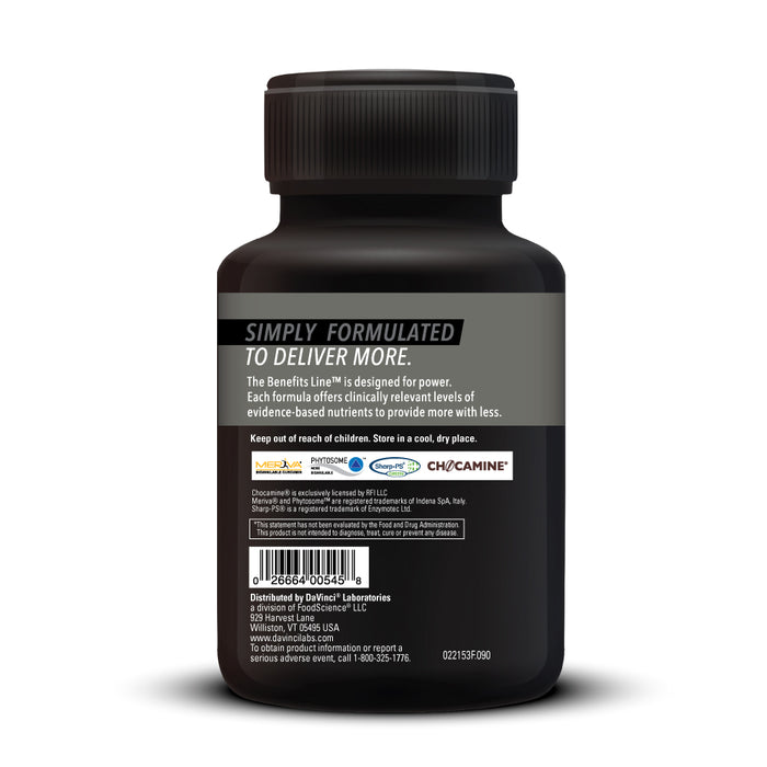 DaVinci Labs Neuro Benefits 90 capsules warnings label