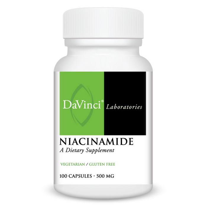 DaVinci Labs Niacinamide, 100 capsules, front of bottle