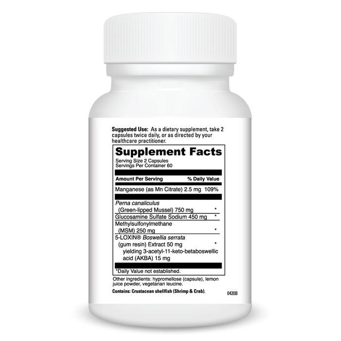 DaVinci Labs PERNA PRO 120 capsules supplement facts label