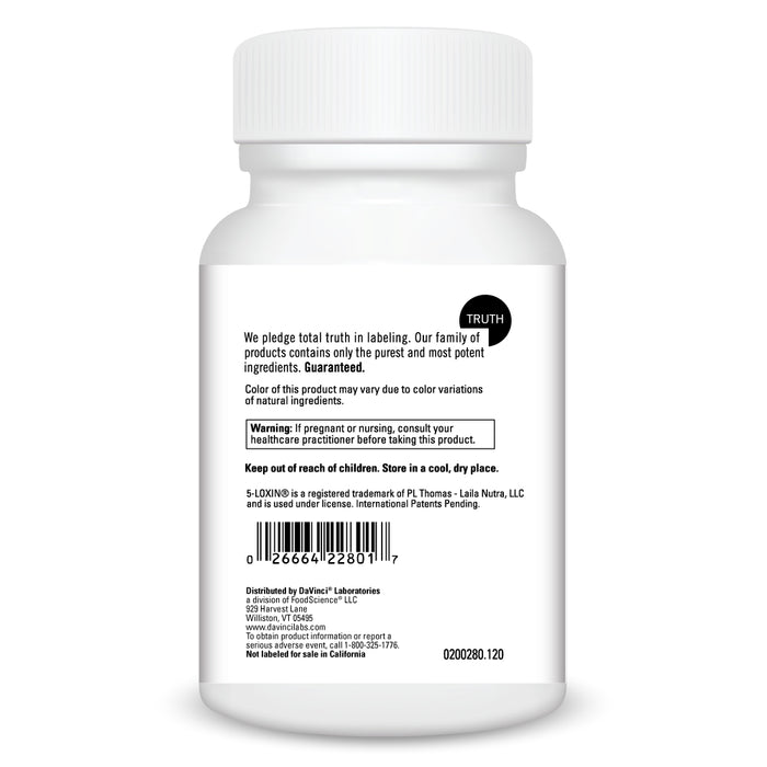 DaVinci Labs PERNA PRO 120 capsules warnings label