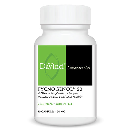 DaVinci Labs Pycnogenol-50, 30 capsules, front of bottle