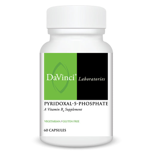DaVinci Labs Pyridoxal-5-Phosphate 33.8 mg, 60 veg capsules, front of bottle