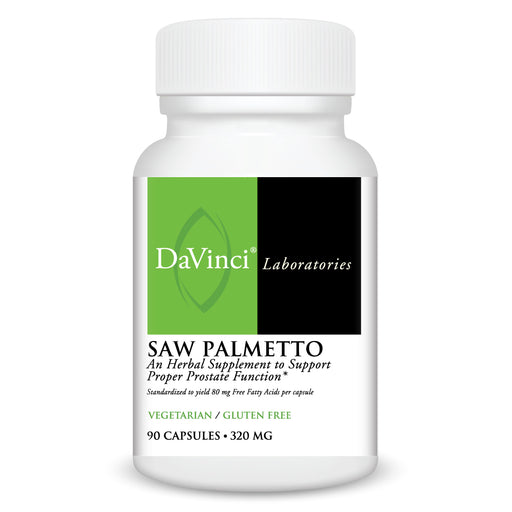 DaVinci Labs Saw Palmetto 320 mg, 90 capsules, front of bottle