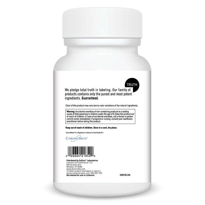 DaVinci Labs Spectra 240 tablets warnings label