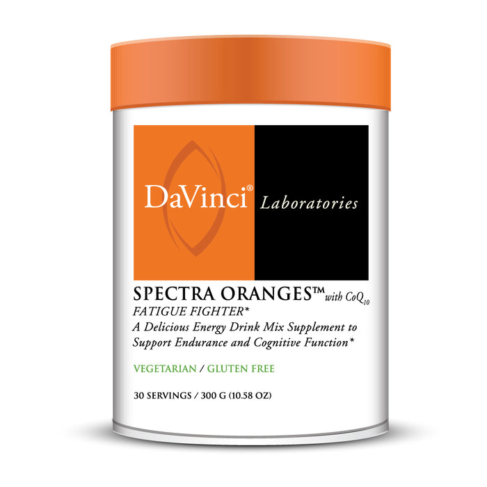 DaVinci Labs Spectra Oranges with CoQ10, 10.58 oz, front of container
