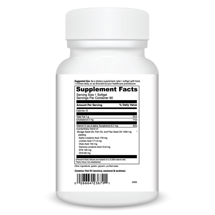 DaVinci Labs Supreme Omega 90 softgels supplement facts label