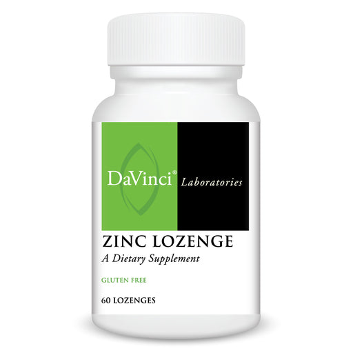DaVinci Labs Zinc Lozenge 23 mg, 60 lozenges, front of bottle