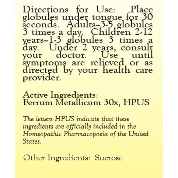 Ferrum Metallicum 30X 23 grams by True Botanica