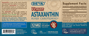 Deva Nutrition Vegan Astaxanthin 12 mg 30 capsules full label