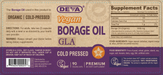 Deva Nutrition Vegan Borage Oil 90 capsules full label
