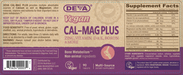 Deva Nutrition Vegan Cal-Mag Plus 90 tablets full label