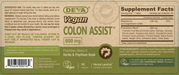 Deva Nutrition Vegan Colon Assist 90 tablets full label