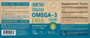 Deva Nutrition Vegan DHA (Algae) 200 mg 90 softgels full label