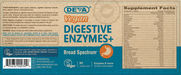 Deva Nutrition Vegan Digestive Enzymes+ 90 capsules full label