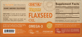 Deva Nutrition Vegan Flax Seed Oil 90 capsules full label