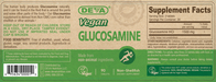 Deva Nutrition Vegan Glucosamine 90 tablets full label
