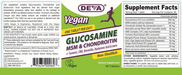 Deva Nutrition Vegan Glucosamine-Chondroitin-MSM 90 tablets full label