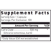 Douglas Labs Cat's Claw 500 mg 100 capsules supplement facts label