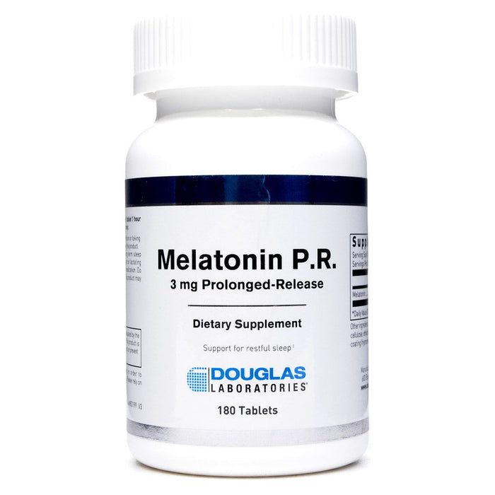 Douglas Labs Melatonin PR 3 mg, 180 tablets, front of bottle