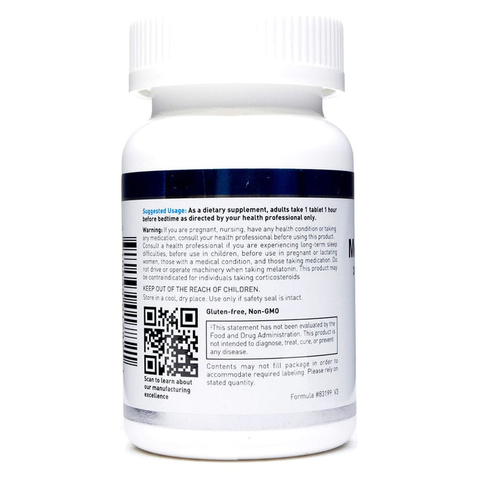 Douglas Labs Melatonin PR 3 mg 180 tablets suggested use label