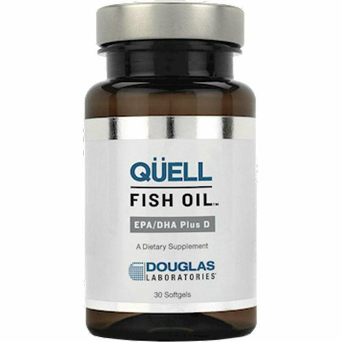 Douglas Labs QUELL Fish Oil EPA/DHA Plus D, 30 softgels, front of bottle